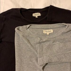 Madewell Long Sleeve Thermal Basics Set of 2